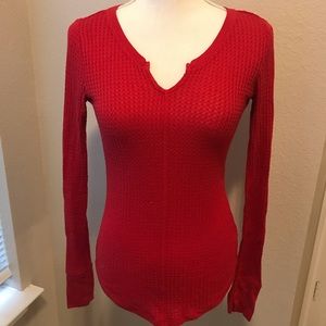 Aeropostale Long Sleeve Top Red